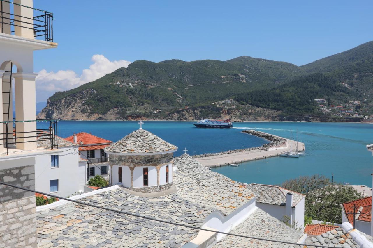 Skopelos House In Castle Panormos  Eksteriør bilde